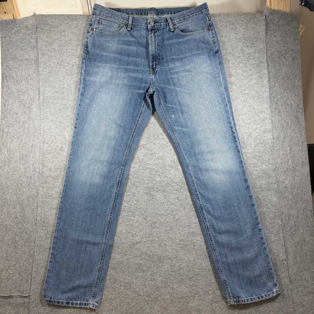 Levi's 541 Athletic Fit Jeans Mens 36x36 Light Blue Wash Stretch Denim Red Tab